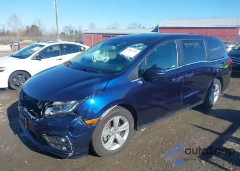 2019 Honda Odyssey Ex-L from USA, damaged, VIN 5FNRL6H70KB100798